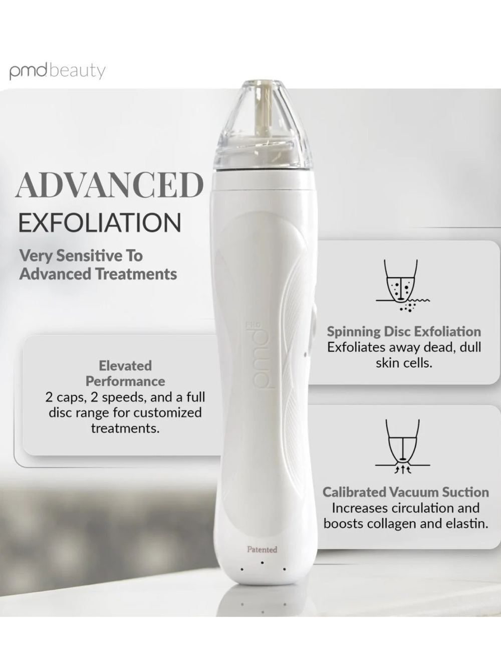 NEW PMD Advanced Exfoliation Device Personal Microderm Pro in white
